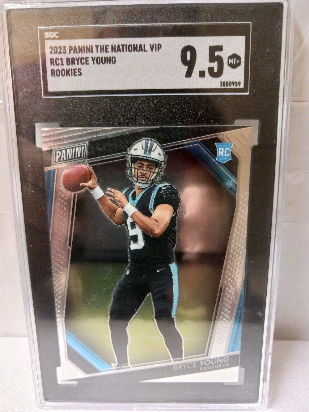 2023 Panini NATIONAL  VIP RC Bryce YounG  Black & Blue SGC MINT+ 9.5 - Picture 3 of 4